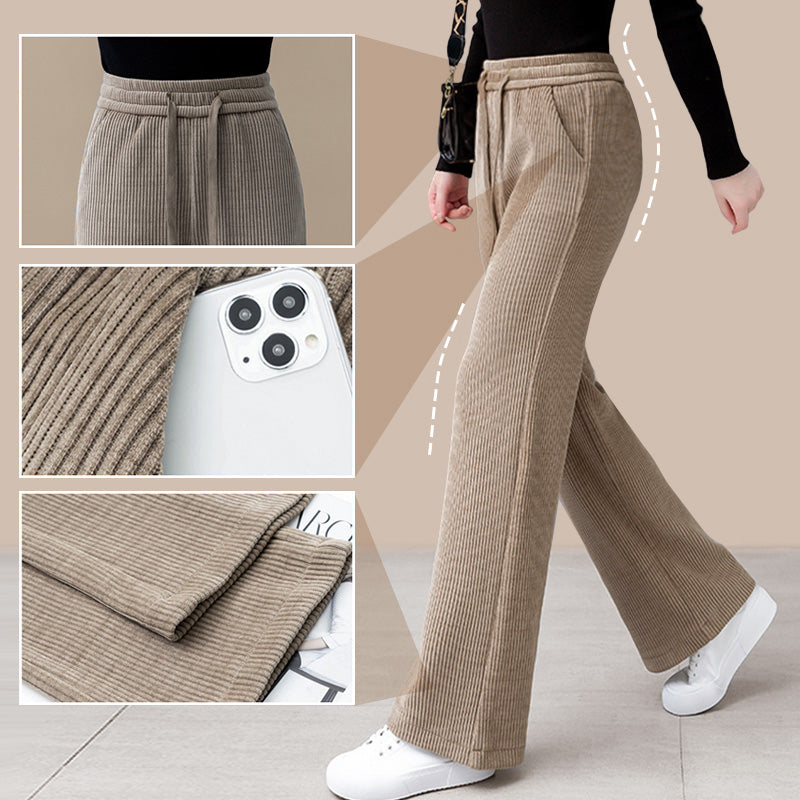 🎀 Comfortable and elegant wide-leg pants with a drawstring