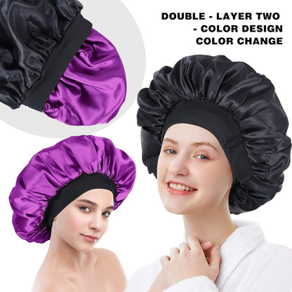 Adjustable Double Layer Hair Bonnet