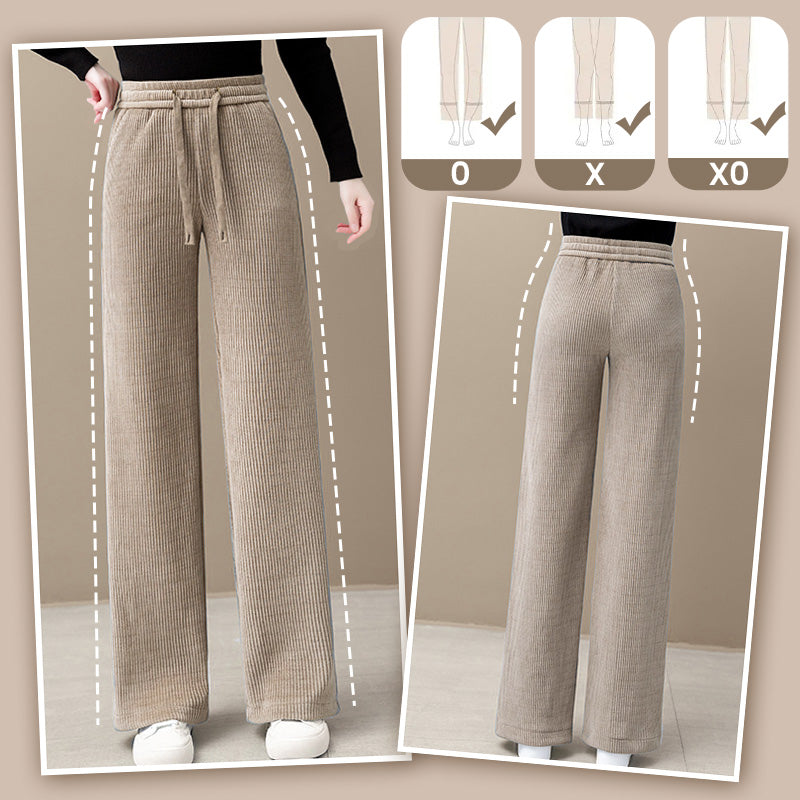 🎀 Comfortable and elegant wide-leg pants with a drawstring