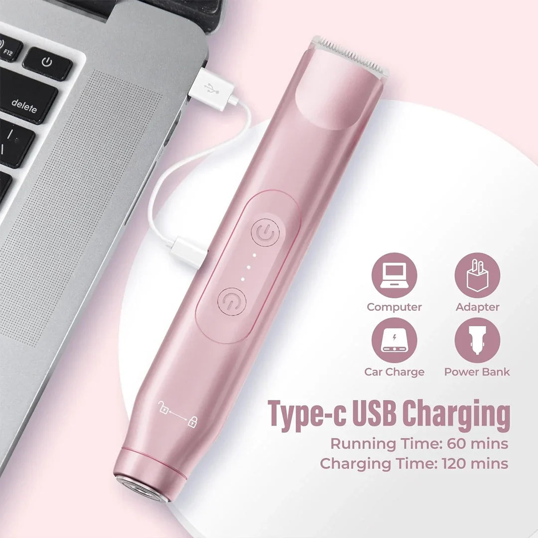 IUIBeauty 2-in-1 Painless Bikini Hair Trimmer