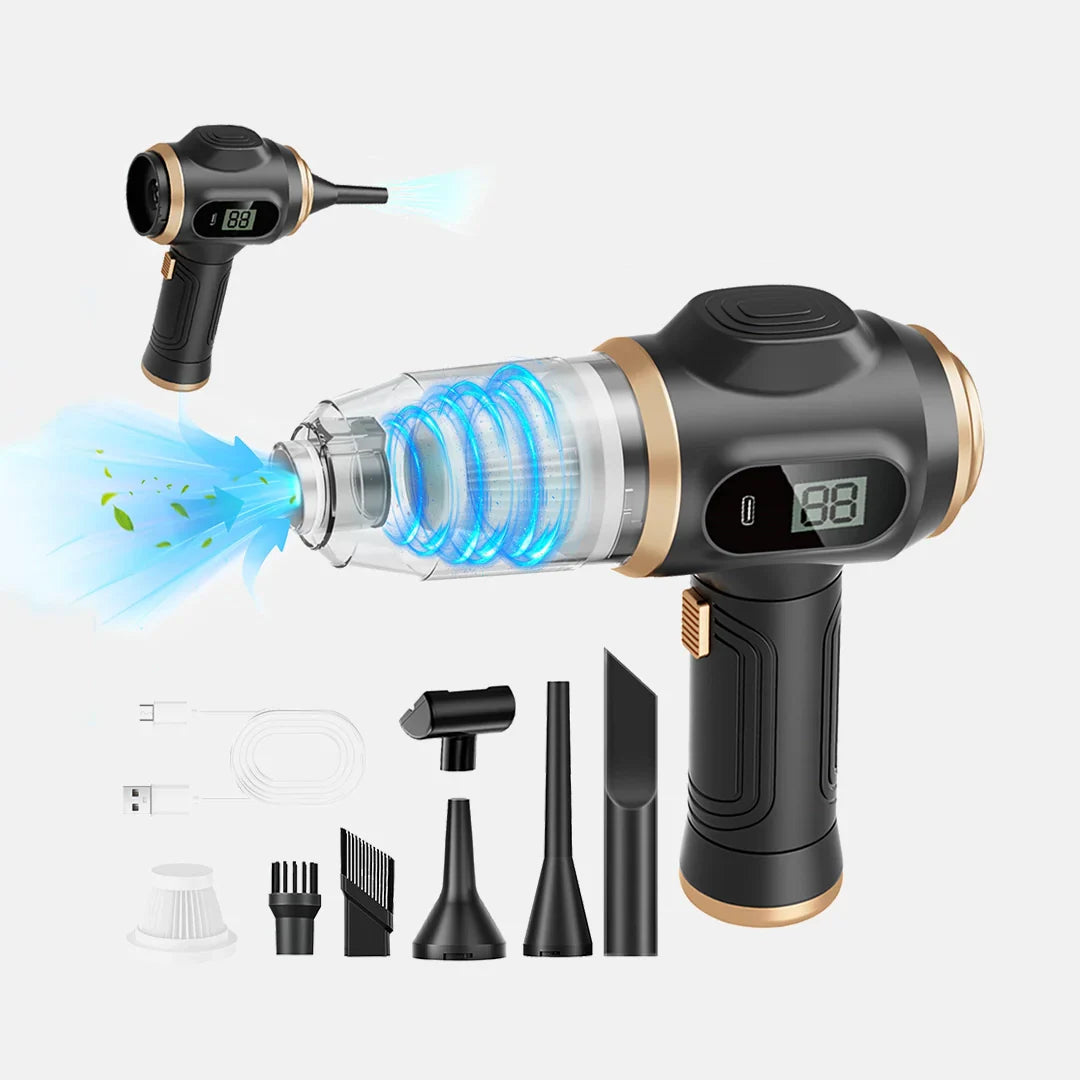 2-in-1 Cordless Handheld Vacuum – Powerful Suction for Home, Car & Desk