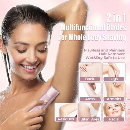 IUIBeauty 2-in-1 Painless Bikini Hair Trimmer