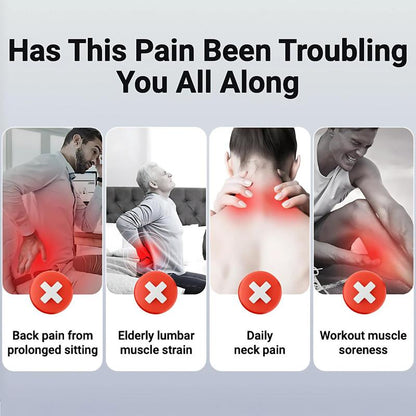 Adjustable Deep Tissue Massage Gun with 12 Heads, 30 Speeds & Red Light Therapy