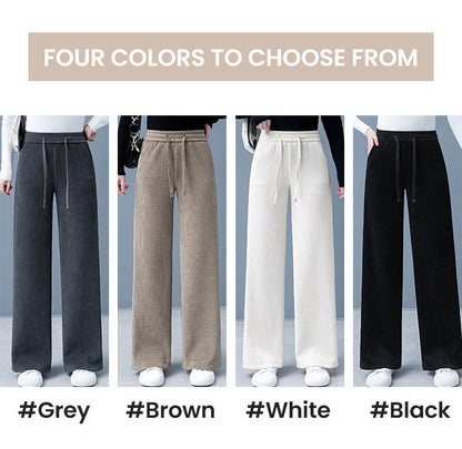 🎀 Comfortable and elegant wide-leg pants with a drawstring