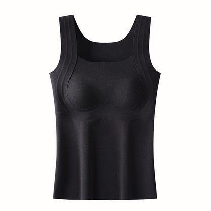 Women’s Thermal Tank Top with Built-In Bra