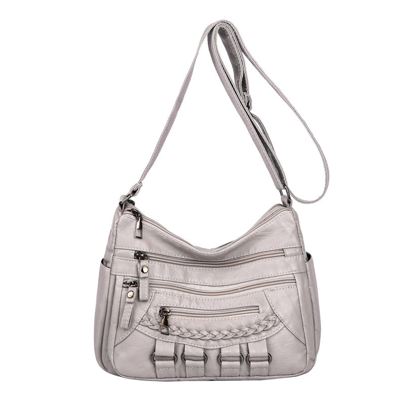 Large Women's Shoulder Handbag with Multiple Pockets