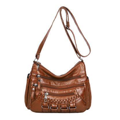Large Women's Shoulder Handbag with Multiple Pockets