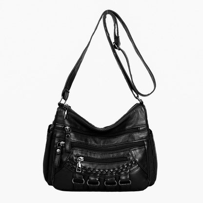 Large Women's Shoulder Handbag with Multiple Pockets