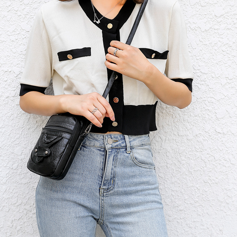 Vintage Soft PU Leather Mini Crossbody Bag