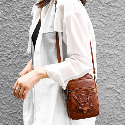 Vintage Soft PU Leather Mini Crossbody Bag